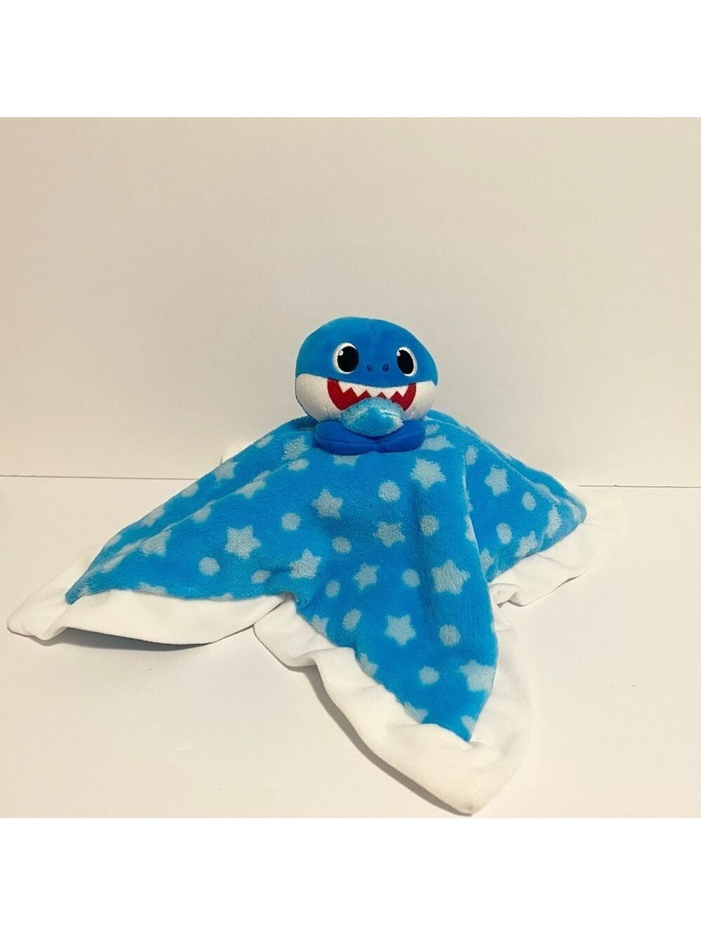 Baby Shark Lovey Blue Stars Plush Security Blanket Toy Pink Fong Lovie